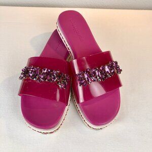 Karl Lagerfeld Bijou Women's Flats Embellished / Beaded in Orchid Size 8 US